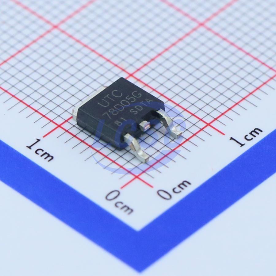 78R05G-TN3-R The Unisonic 78R05G-TN3-R is a fixed 5V linear voltage regulator capable of delivering up to 1A of output current. It features a TO-252 (DPAK) surface-mount package.