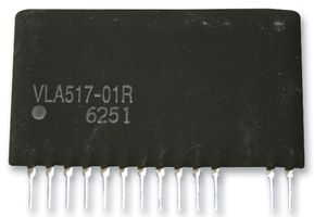 VLA517-01R The Fuji Electric VLA517-01R is a single IGBT gate driver. It features a 4A peak output current and operates within a temperature range of -25°C to +60°C.