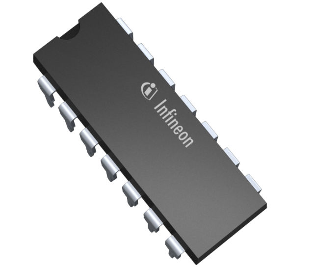 IR2110 The IR2110 is a high voltage, high speed power MOSFET and IGBT driver from Infineon. It features independent high and low side referenced output channels.