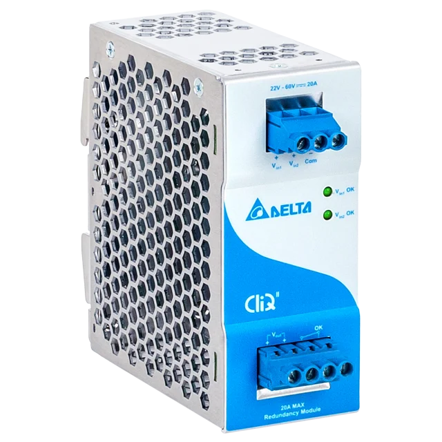 DRR-20N The Delta Electronics DRR-20N is a redundancy module designed for use with CliQ II Power Supplies. It offers RoHS3 compliance and MSL 1 rating.