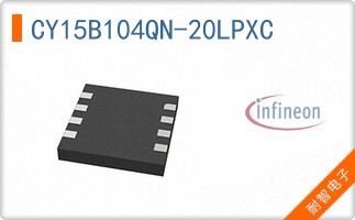 CY15B104QN-20LPXC The Infineon CY15B104QN-20LPXC is a 4Mbit FRAM memory device. It features an SPI interface and operates with a voltage range of 1.8V to 3.6V.