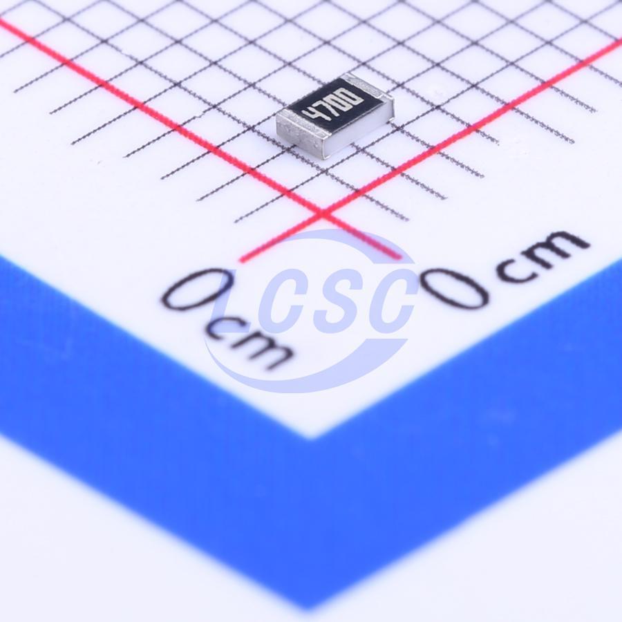 RC0805FR-07470RL This Yageo RC0805FR-07470RL is a surface mount chip resistor with a resistance of 470 Ohms and a tolerance of ±1%. It has a power rating of 1/8W and operates within a temperature range of -55°C to 155°C.