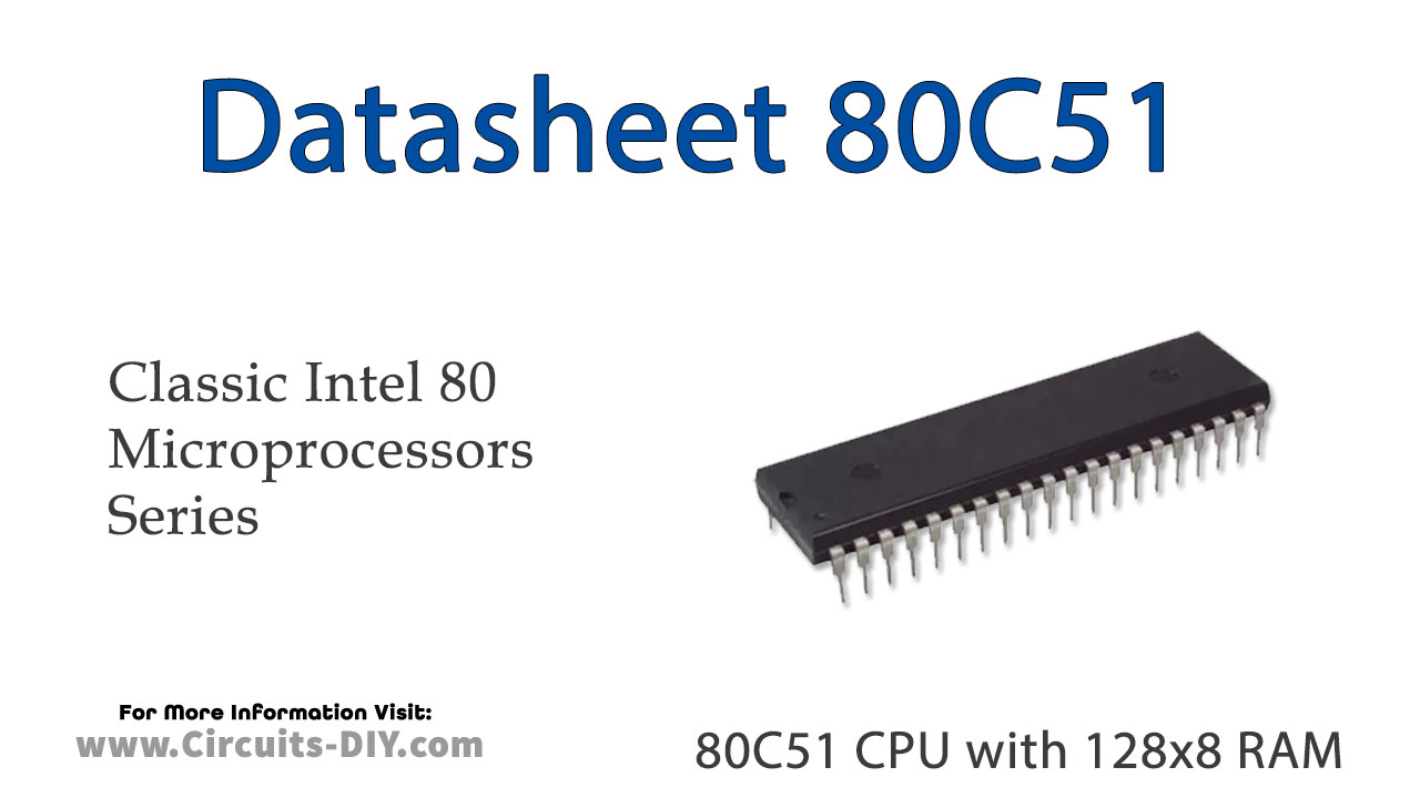 80C51 The 80C51 is an 8-bit microcontroller from OKI with 128x8 RAM, operating at 24 MHz, suitable for control systems.