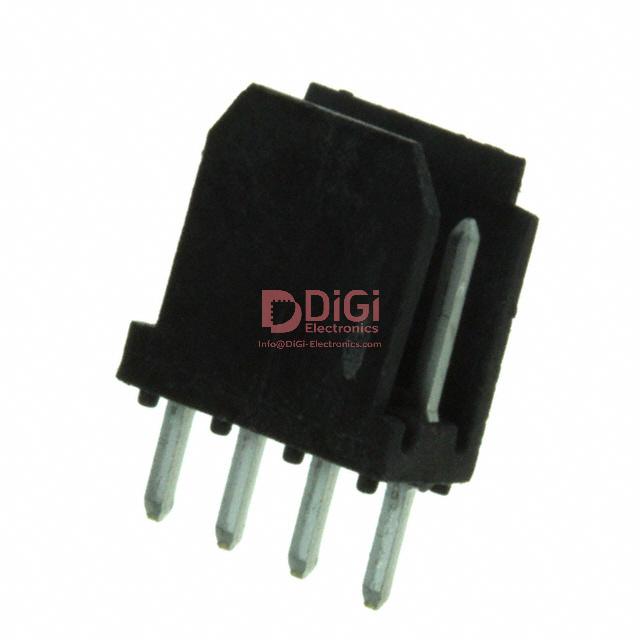 76384-404 The Amphenol ICC 76384-404LF is a connector header with 4 positions and a 2.54mm pitch. It features through hole mounting and solder termination.