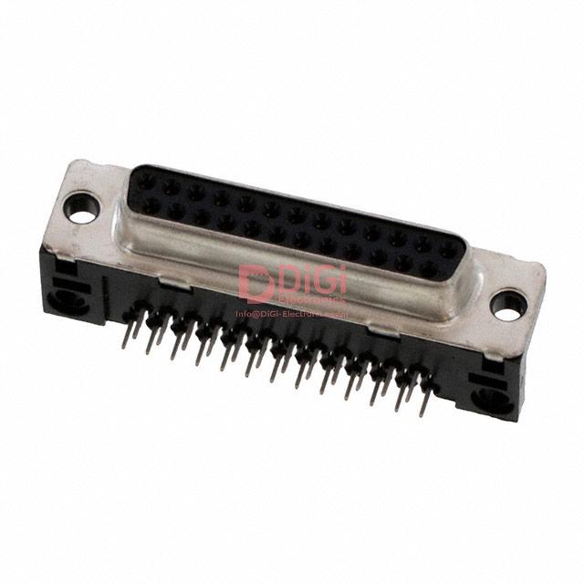 D25S33E4PA00LF The Amphenol D25S33E4PA00LF is a D-Sub 25 Position Receptacle with a Right Angle mounting type. It features Signal contact type and is RoHS3 Compliant.