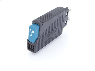 1180-02-2A The E-T-A 1180-02-2A is a thermal circuit breaker designed for AC and DC voltage ranges. It features a compact design and push-push button for manual switching.