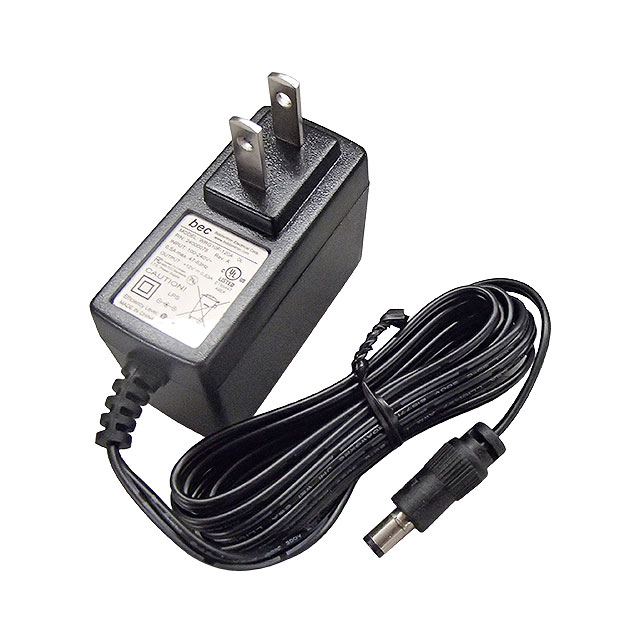 76000735 The Digi 76000735 is an AC/DC wall mount adapter providing 12V at 500mA for a total of 6W. It features a fixed blade input and a locking barrel plug output.