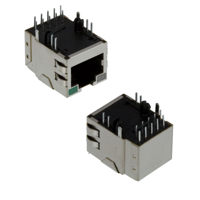 5-6605809-9 TE Connectivity 5-6605809-9 is a 1-port RJ45 jack with integrated magnetics for 10/100/1000 Base-T applications. It features through hole mounting, right angle orientation, shielding with EMI finger, and yellow-green LED.