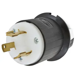 HBL2641 The Hubbell HBL2641 is an industrial male plug designed for demanding applications. It features a 30A 480V AC rating and a 2-pole, 3-wire grounding configuration.