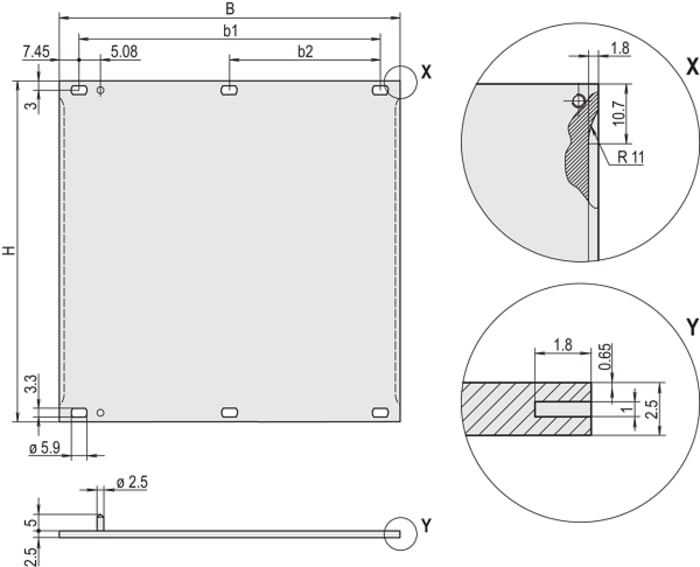 20846-444 The nVent SCHROFF 20846-444 is an aluminium front panel rack panel with a 6U height and 25mm width. It is manufactured in Germany.