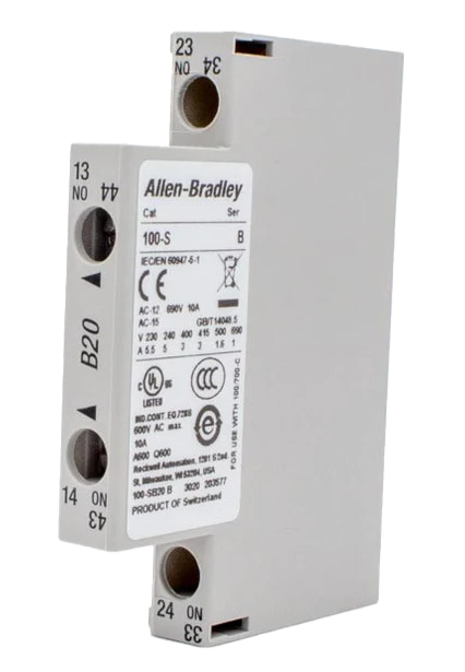 100-SB20 The Allen Bradley 100-SB20 is a component with RoHS3 Compliant, MSL 1 Unlimited, and REACH Unaffected status.