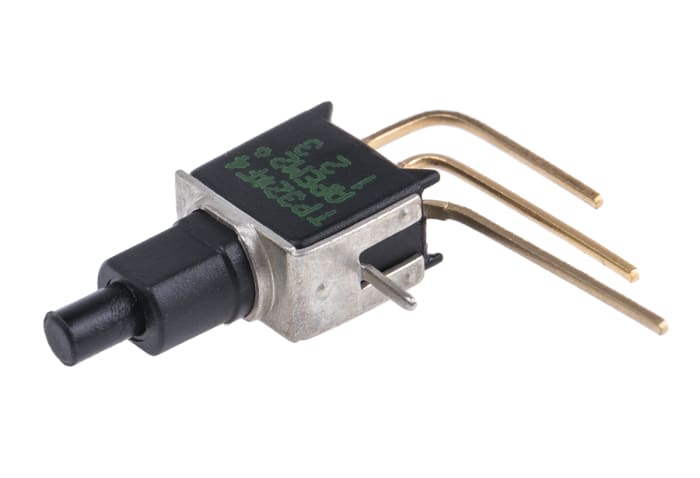 TP32WW080 The APEM TP32WW080 is a momentary push button switch with an SPST contact configuration, designed for PCB mounting. It operates within a temperature range of -30°C to 85°C.