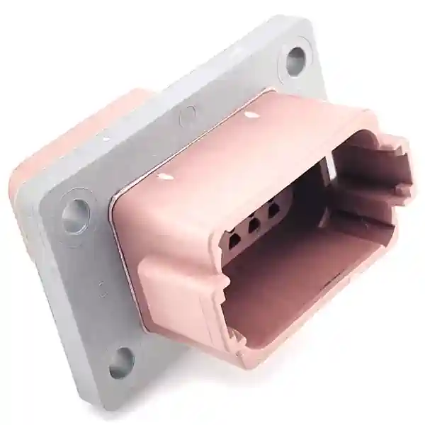 DT04-12PD-L012 TE Connectivity DT04-12PD-L012 is a 12-position sealed receptacle housing for male terminals, featuring 4.44mm centerline pitch, 13A current rating, and 250VDC operating voltage.