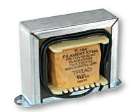 F-117X The Triad Magnetics F-117X is a laminated core power transformer with a 9.6 VA power rating. It features a 115V primary and a 24V secondary with center tap.