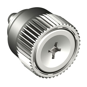 47-80-528-10 The Southco 47-80-528-10 is a captive screw with an M5 x 0.8 thread size and a Phillips recess. It features a knurled bright knob design.