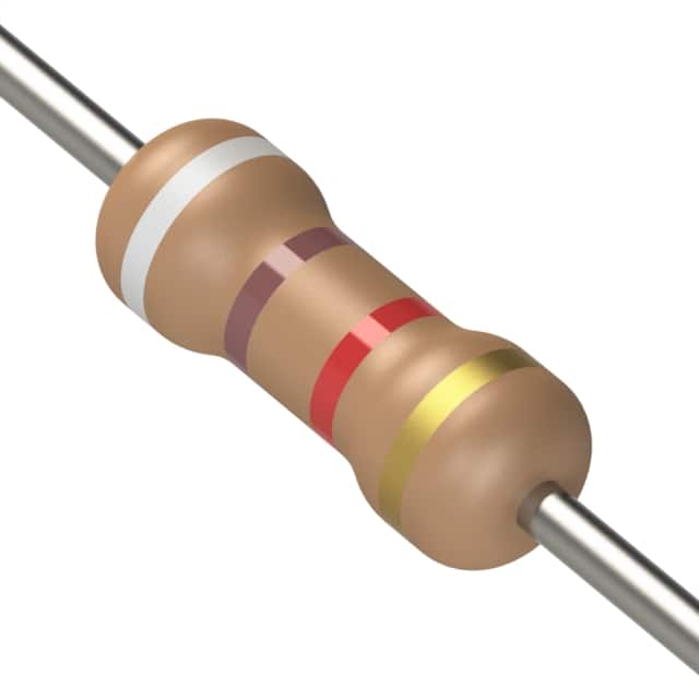 CF1/4CT52R912J RES 9.1K OHM 5% 1/4W AXIAL