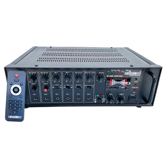 AMP 300W-REC Amplifier 6 MIC 2 AUX 300W