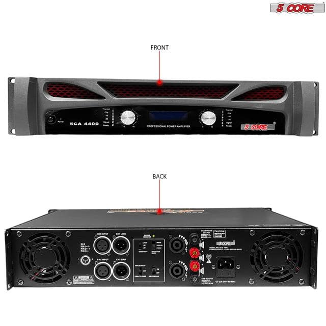5CA 4400 Amplifier Audio System 1200W x2