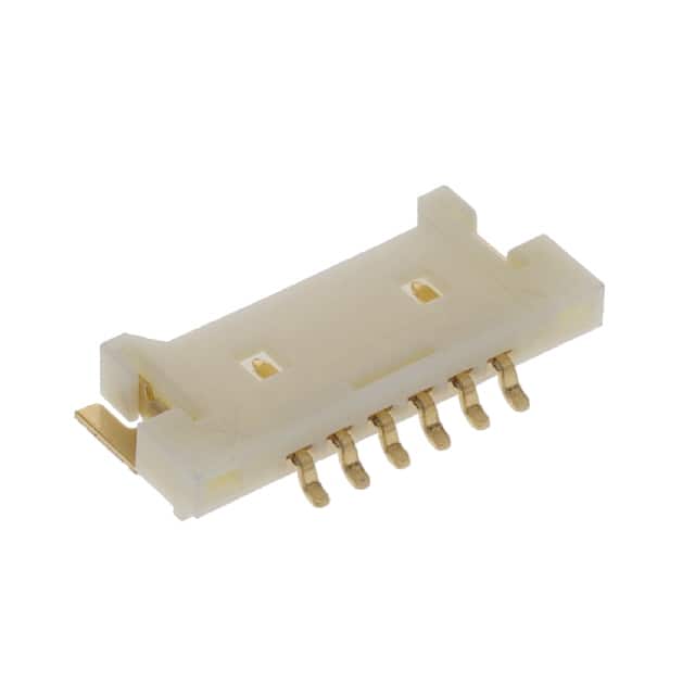 125SH-G-06-TR-SMT-T/R CONN HDR SMD R/A 6POS 1.25MM
