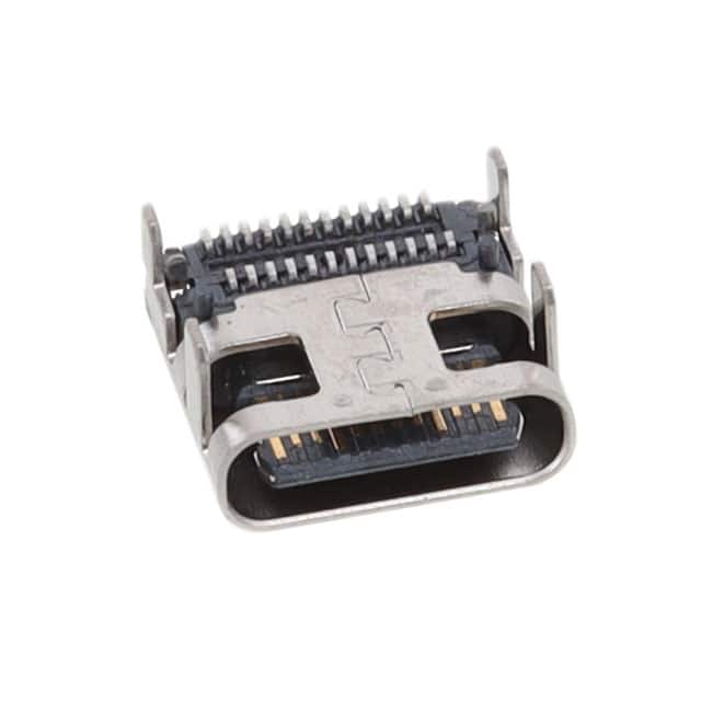 USB-C40-S-RA-CS1-SMT-BK-30-T/R CONN RCPT USB4.0 R/A SMT