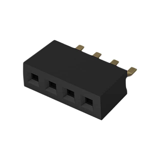 BC075-04-A-L-A 4POS 1.0MM PITCH SOCKET, SIL, SM