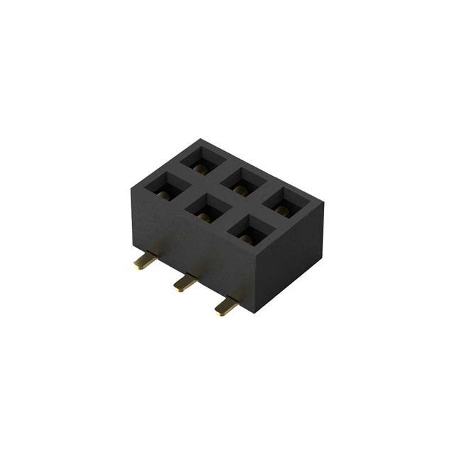 BF080-06-A-1-L-C 6POS, 2MM PITCH SOCKET, DIL, SMT