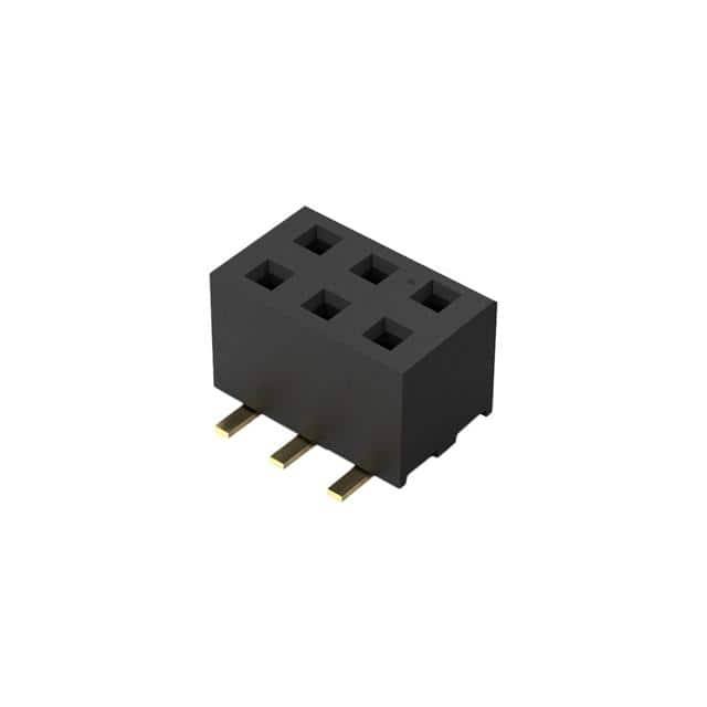 BF100-06-A-C-1-0625-L-C 6POS, 2MM PITCH SOCKET, DIL, SMT