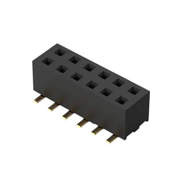BF100-12-A-C-0-0625-N-D 12W, 2MM PITCH SOCKET, DIL, SMT,