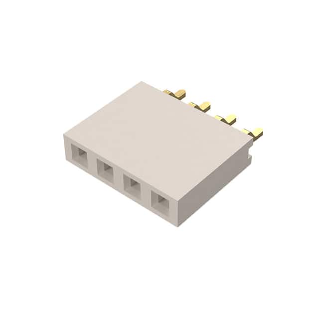 BG300-04-A-L-A 4W, 2.54MM PTH SOCKET, SIL, SMT,