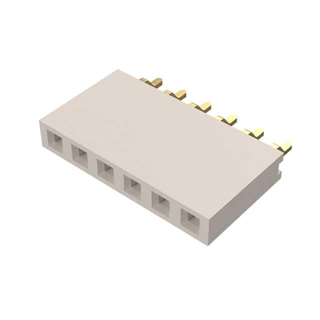 BG300-06-A-L-A 6W, 2.54MM PTH SOCKET, SIL, SMT,