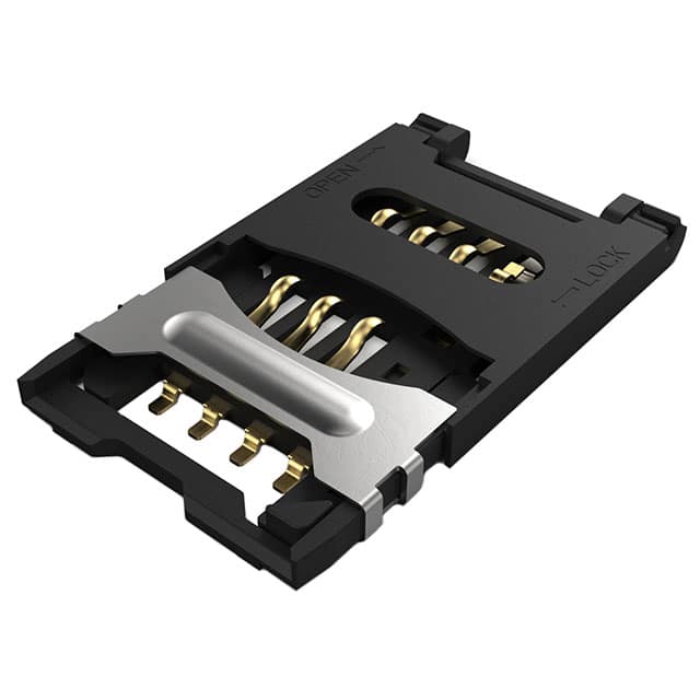 SIM5055-6-1-25-00-A MINI SIM HINGED, 6P, SMT, 2.5MM