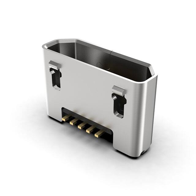 USB3190-GF-C MICRO B SKT VERT MID MOUNT H=3.9