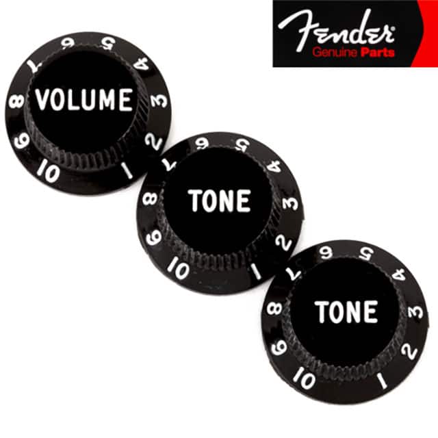 991365000 STRATOCASTER KNOBS  BLK