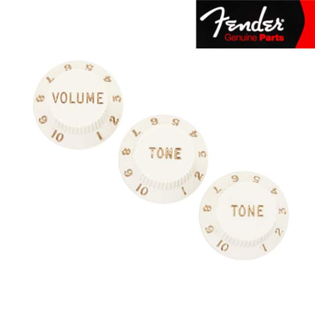 56254049 STRATOCASTER KNOBS  PARCHMENT