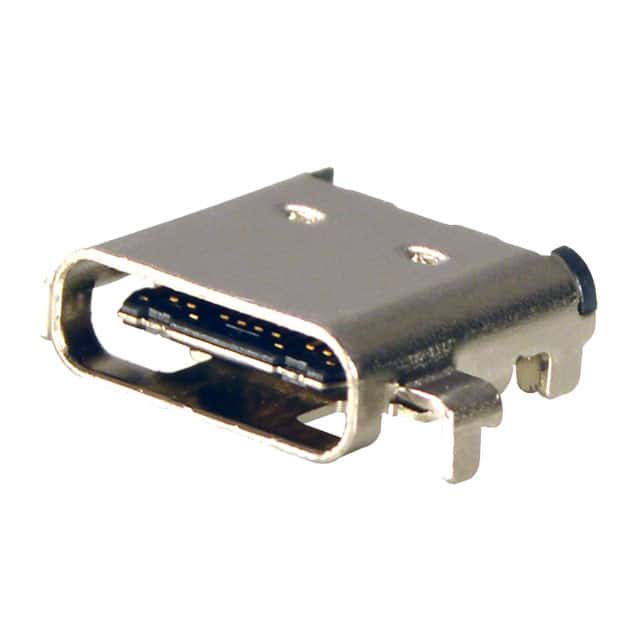 KUSBX-MM-CS1-B30TR USB TYPE C SOCKET, MID MOUNT, BL