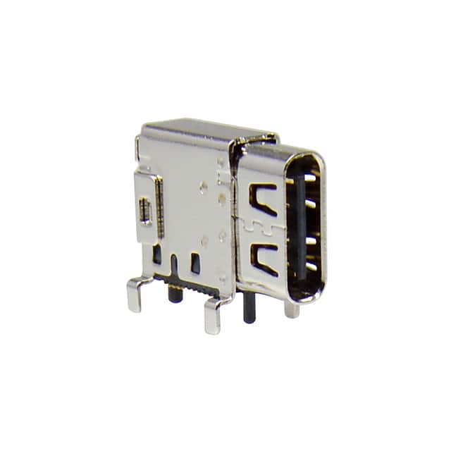 KUSBX-SL2-CS1N24-B-TR CONN USB TYPE-C 3.2 GEN 2 FLAG
