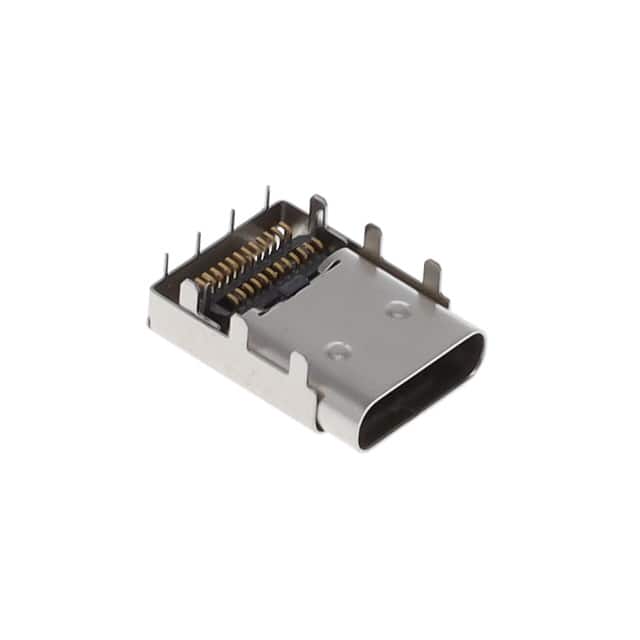 KUSBX-SMT-CS4-B30TR USB TYPE C, SMT PINS, TH SHIELD