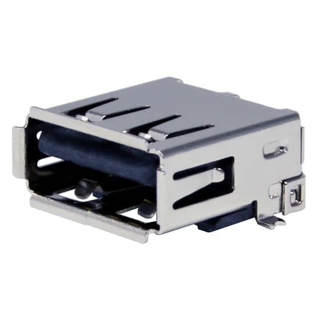 KUSBX-SMT4-ASFS1N-BTR USB A RECEPT BLACK SMT