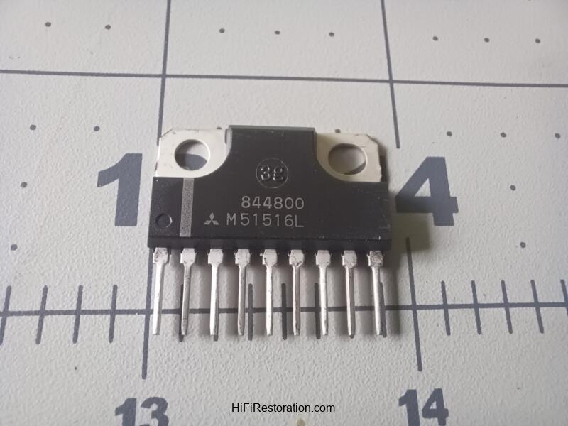 M51516L The Mitsubishi Electronic M51516L is an amplifier chip, noted for its use in classic arcade games. It features RoHS3 compliance and MSL Level 1.