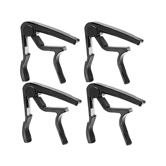 CAPO BLK 4 Pcs Capo Acoustic Electric Clip 4Pcs