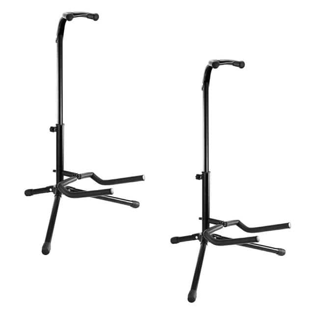 GSH HD 2PK Guitar Stand Holder Black 2Pack