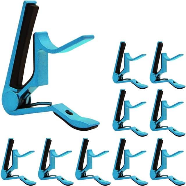 CAPO BLUE 10 Pcs Capo Acoustic Electric Clip 10PA