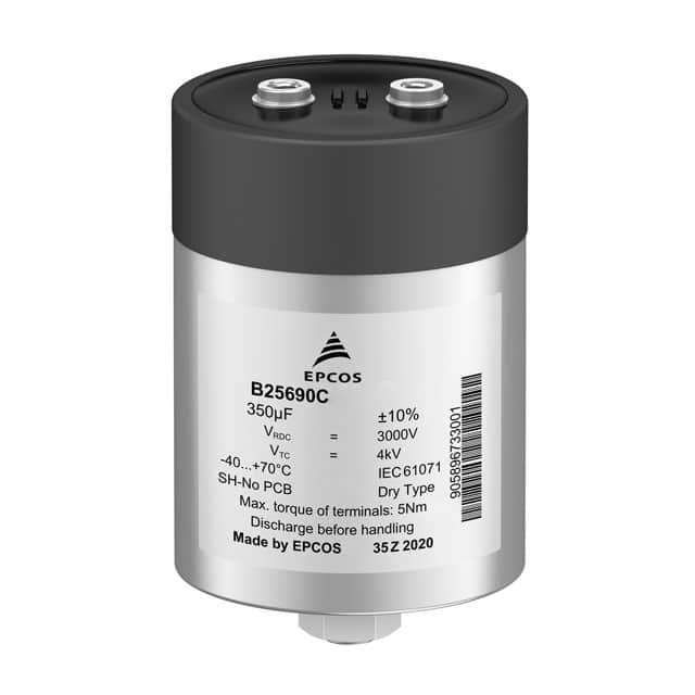B25690C1308K103 CAP FILM 3000UF 10% 1.1KV RADIAL