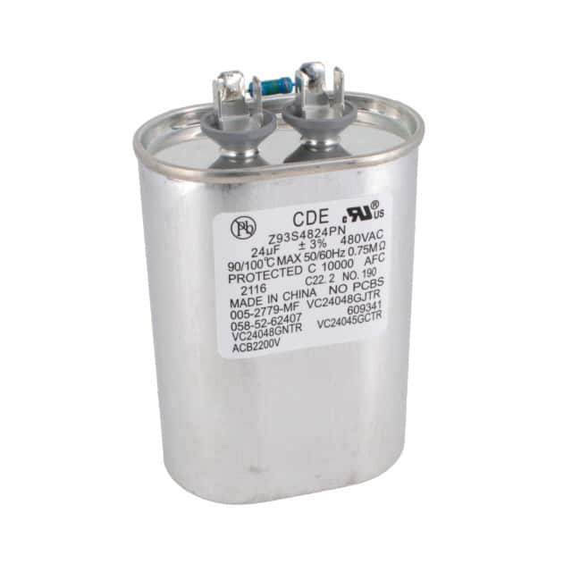 Z93S4824PN CAP FILM 24UF 3% 480VAC RADIAL