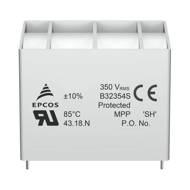 B32354S3156K010 CAP FILM 15UF 10% 500VDC RADIAL