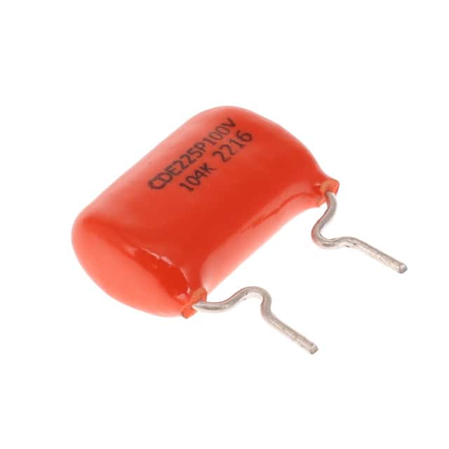 225P10491WF1 CAP FILM 0.1UF 10% 100VDC RADIAL