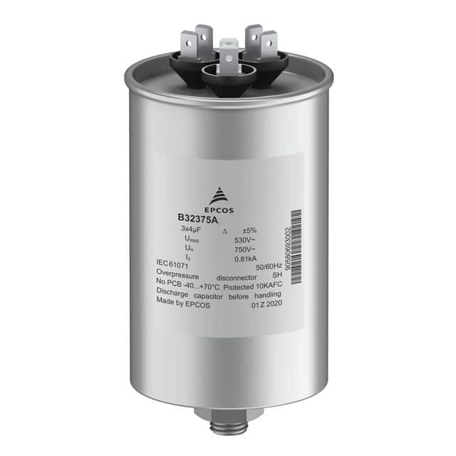 B32375A4106J080 CAP FILM 10UF 5% 680V RADIAL