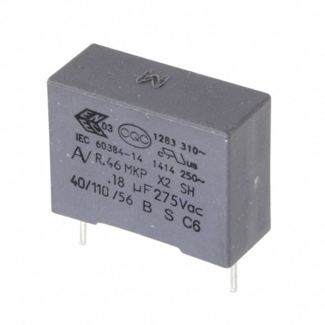 R46KI318000M1M CAP FILM 0.18UF 20% 560VDC RAD