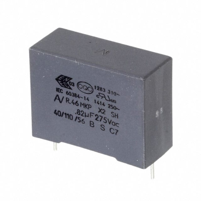 R46KN382000M1M CAP FILM 0.82UF 20% 560VDC RAD