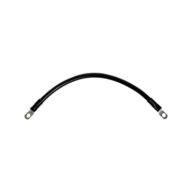 2-3MBCBLA12 #2BTRYCBL: BLA 12"L, 3/8" LUGS
